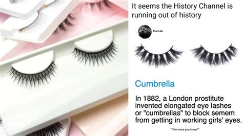 originally called false eyelashes.